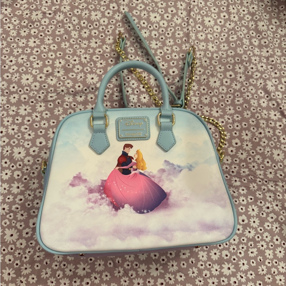 Loungefly Pastel Blue and Pink Princess Shoulder Bag